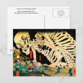 Skeleton Summont by Hexe Kuniyoshi Kunstvoll wande Postkarte (Vorne/Hinten)