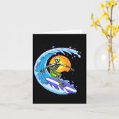 Skeleton Surfer Halloween Kostüm Mens Womens Kids Karte (Gelbe Blume)