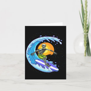 Skeleton Surfer Halloween Kostüm Mens Womens Kids Karte