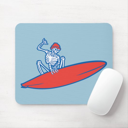 Skeleton Surfer Mousepad (Mit Mouse)