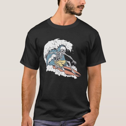 Skeleton Surfer T-Shirt (Vorderseite)