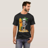 Skeleton Surfing Halloween Hawaii Hawaiian Men Wom T-Shirt (Vorne ganz)