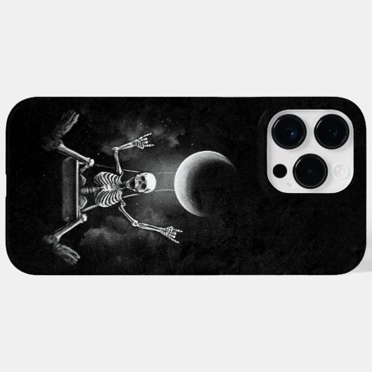 Skeleton Swinging Moon Case-Mate iPhone Hülle (Rückseite (Horizontal))