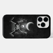 Skeleton Swinging Moon iPhone Hülle (Rückseite (Horizontal))