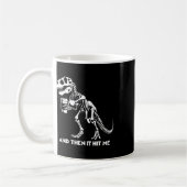 Skeleton T-rex Dinosaur Halloween Men Funny Kaffeetasse (Links)