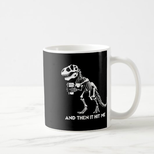 Skeleton T-rex Dinosaur Halloween Men Funny Kaffeetasse (Rechts)