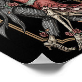 Skeleton Tango Halloween Costume Spooky Dancers Da Poster (Ecke)