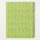 Skeleton-Tanzplaner - grün Planer (Rückseite)