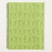 Skeleton-Tanzplaner - grün Planer (Vorderseite)