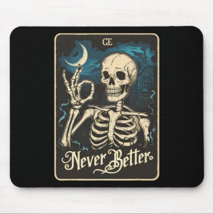 Skeleton Tarot Card Nie besseres SchädelHalloween Mousepad