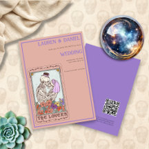 Skeleton Tarot QR Gothic Wedding