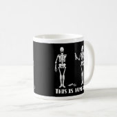 Skeleton Tasse - verrückte Skelette - humorvoll u. (VorderseiteRechts)
