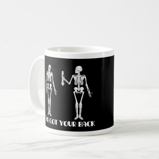 Skeleton Tasse - verrückte Skelette - humorvoll u. (Vorderseite Links)