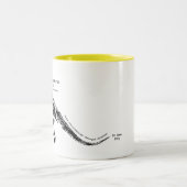 Skeleton Tassenkönig T Rex der Dinosaurier Zweifarbige Tasse (Mittel)