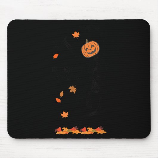 Skeleton Tis The Season For Lates Meditation Hallo Mousepad (Vorne)