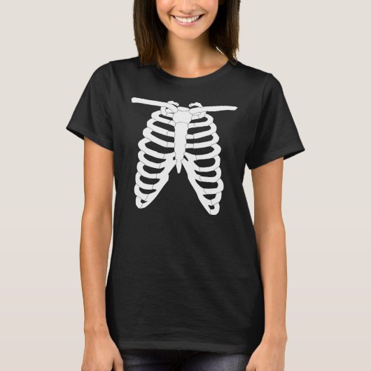Skeleton Torso Halloween T-Shirt (Vorderseite)