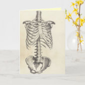 Skeleton Torso Karte (Gelbe Blume)