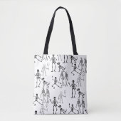 Skeleton Tote Bag | Halloween Trick oder Treat Bag Tasche (Vorderseite)