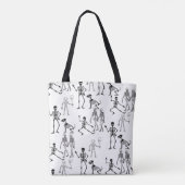 Skeleton Tote Bag | Halloween Trick oder Treat Bag Tasche (Rückseite)