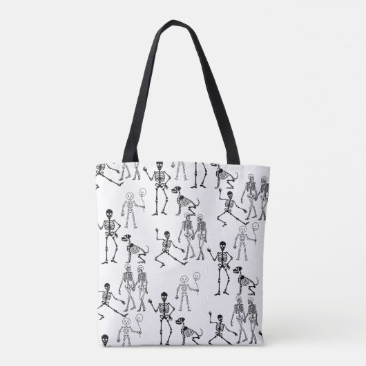 Skeleton Tote Bag | Halloween Trick oder Treat Bag Tasche (Rückseite)