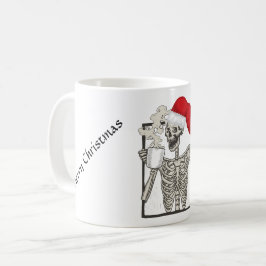 Skeleton trinkende Kaffee-Tasse Kaffeetasse