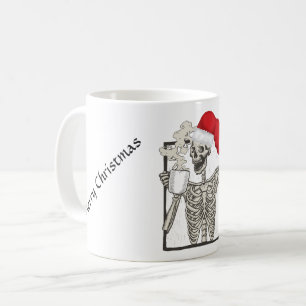 Skeleton trinkende Kaffee-Tasse Kaffeetasse