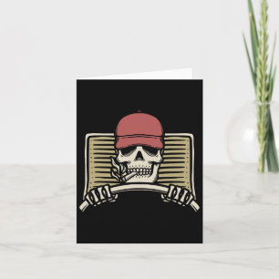 Skeleton Trucker Lazy Halloween Kostüm Skull Truc Karte