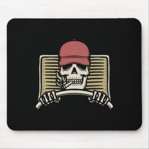 Skeleton Trucker Lazy Halloween Kostüm Skull Truc Mousepad