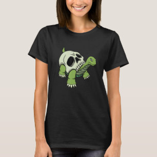 Skeleton Turtle Muschel Skeleton Head T-Shirt
