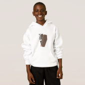 Skeleton und Coffin Halloween Design Hoodie (Vorne ganz)