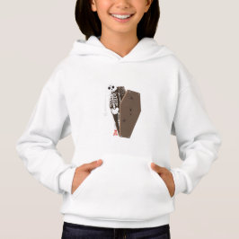 Skeleton und Coffin Halloween Design Hoodie