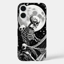 Skeleton und Harfe III iPhone 16 Hülle