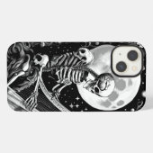 Skeleton und Harfe III iPhone Hülle (Rückseite (Horizontal))