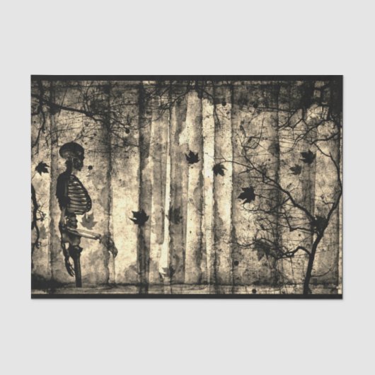 SKELETON UND LACE-Zwirn Seidenpapier (Vorderseite)