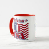 Skeleton USA Tasse (Vorderseite Links)
