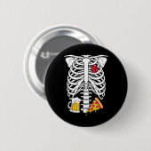 Skeleton Vater Halloween Pregnancy Couches Kostüme Button (Vorne & Hinten)