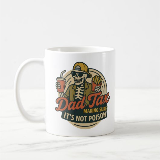 Skeleton Vater Tax Snack Inspector Kaffeetasse (Links)