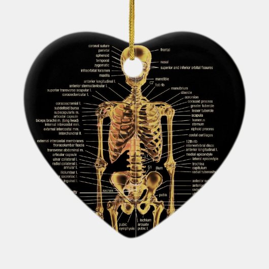 Skeleton Verzierung Keramikornament (Hinten)