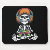 Skeleton Video Game Halloween Gaming Gamer Boys Me Mousepad (Vorne)
