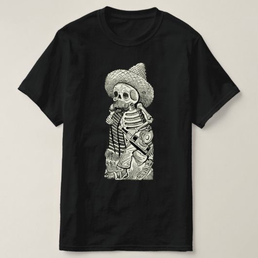 Skeleton Vintag Graphic T - Shirt (Design vorne)