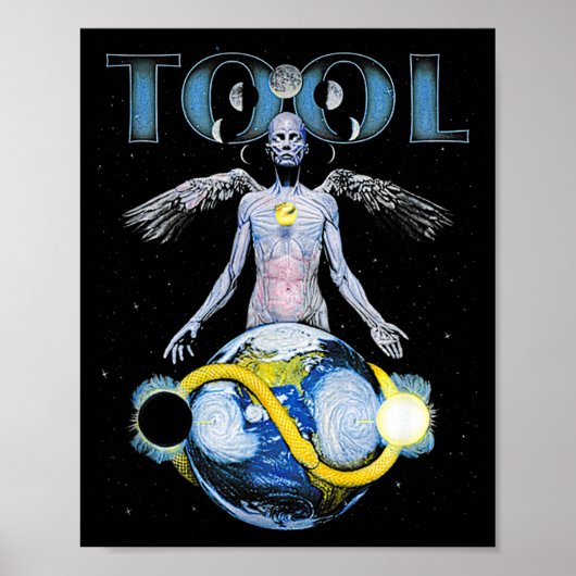 Skeleton Vintage Tool Shake Handyma Sarcastic Musi Poster (Vorne)