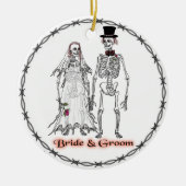 Skeleton Wedding Keramikornament (Vorne)