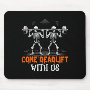 Skeleton Weightlifter Bodybuilder Workout-Fitness Mousepad