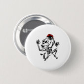 Skeleton Weihnachten Button (Vorne & Hinten)