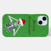 Skeleton Weihnachtsmannmütze Centro Arte e Cultura Case-Mate iPhone Hülle (Rückseite (Horizontal))