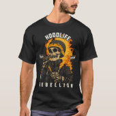 Skeleton Welder in Flammen - HoodLife Welder Gift T-Shirt (Vorderseite)