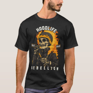 Skeleton Welder in Flammen - HoodLife Welder Gift  T-Shirt