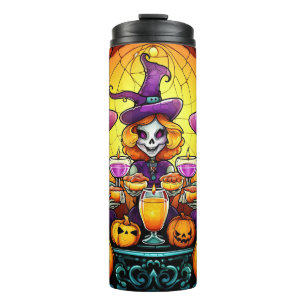 Skeleton Witch's Brew Thermosbecher