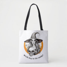 Skeleton Witwe Halloween Realistische Kunst Tasche
