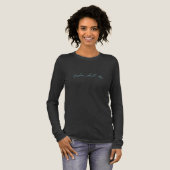 Skeleton Woman Long Sleeve Tri-Blend Shirt (Volle Vorderseite)